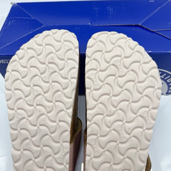 Birkenstock Gizeh Sandal Washed Pink Metallic Thong Women EU 37 US 6-6.5 Regular - Picture 9 of 11